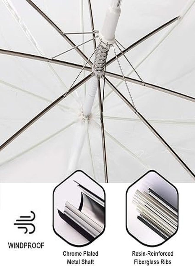 Anasis Clear Transparent Umbrella, Auto Open, Long Handle, Windproof Design, for Travel and Outdoor Events - Image 4